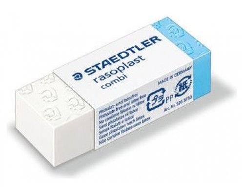 GOMA DE BORRAR COMBI RASOPLAST  (42X19X13 MM) STAEDTLER 526 BT30 (MIN30) (Espera 4 dias)